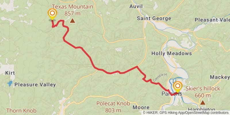 American Discovery Trail North Route stage 34 Map