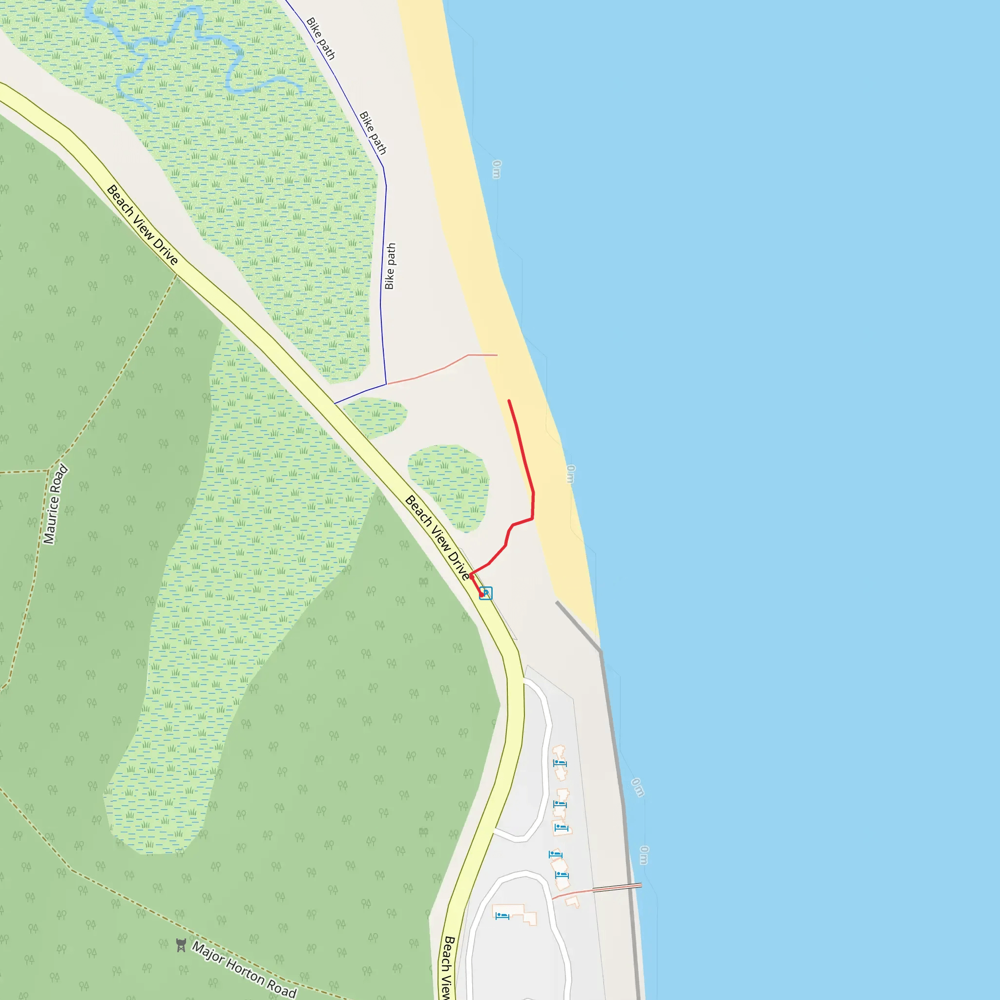Beach View Road Walk mobile static map