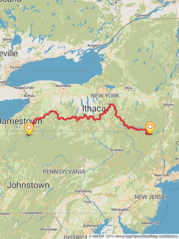 Map of Finger Lakes Trail McKean - Xvcq0m1obaf6whyrcdif50puf3e7