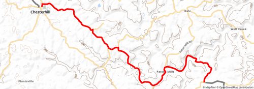 American Discovery Trail South Route stage 50 Map
