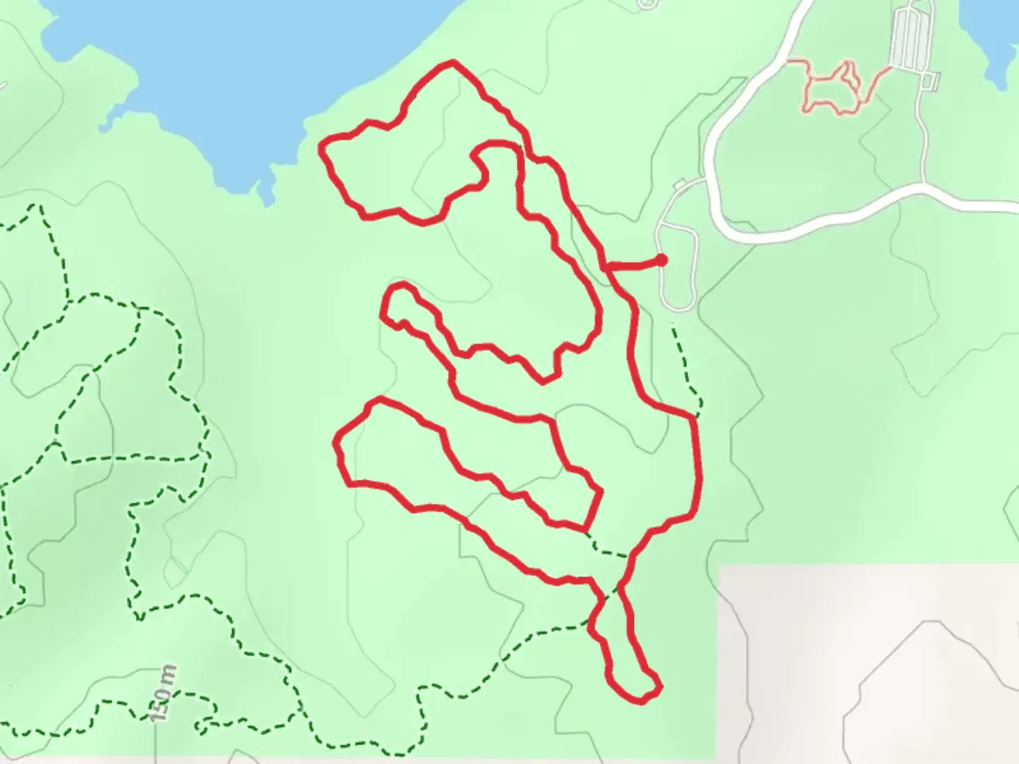 An image depicting the trail Little Bluestem Loop and its surrounding area.