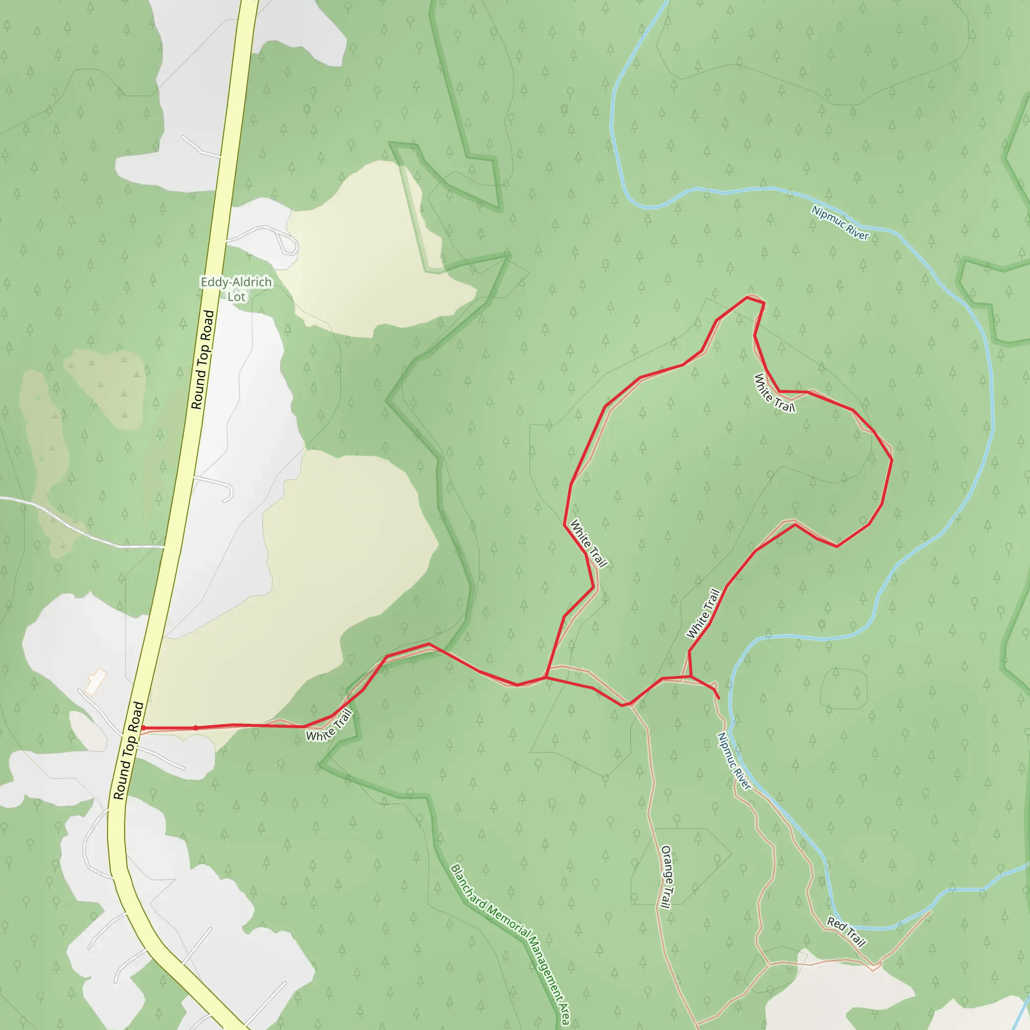 Nipmuc River Loop mobile static map