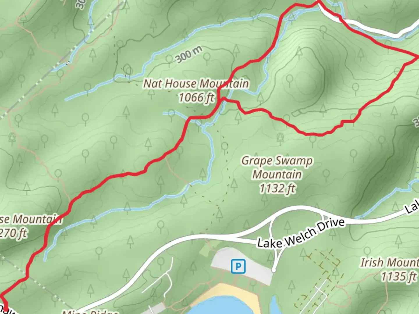 An image depicting the trail Beech Trail Loop and its surrounding area.