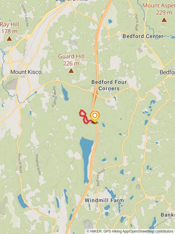 Butler Sanctuary Red - Blue Trail mobile static map