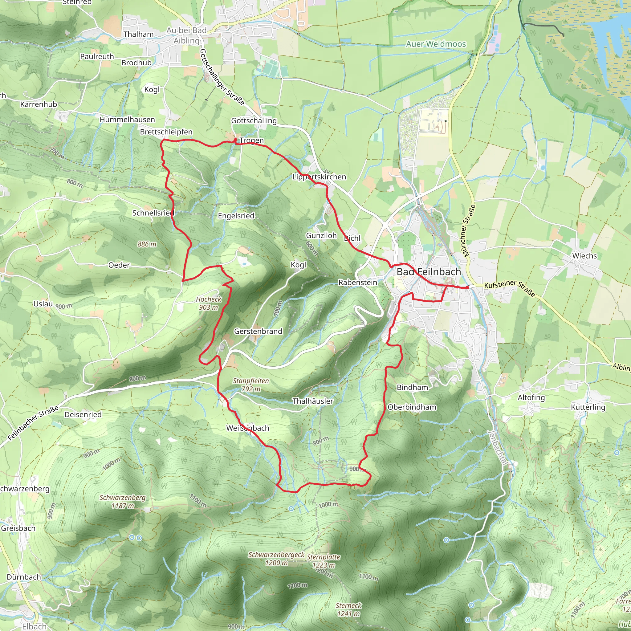 Bad Feilnbach Loop mobile static map
