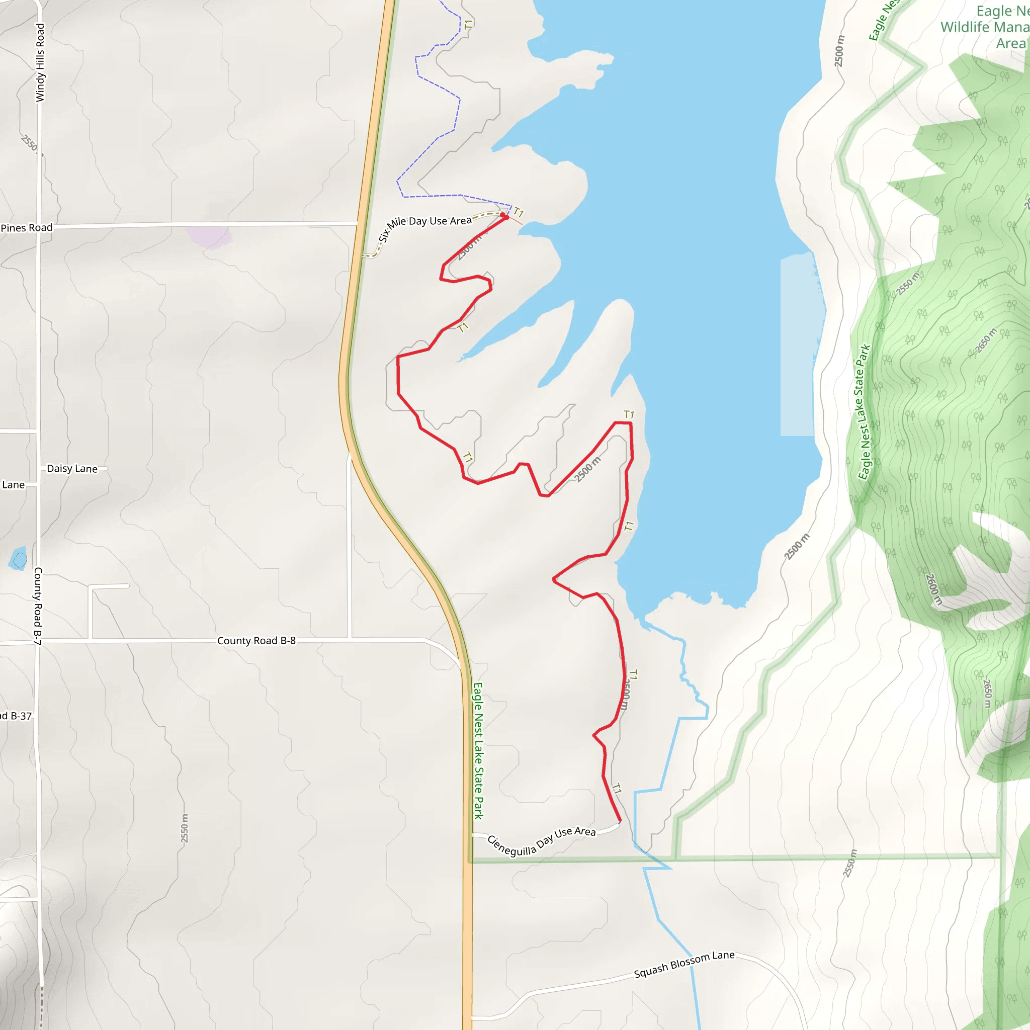 Cieneguilla Creek Walk mobile static map