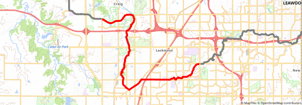 American Discovery Trail South Route stage 165 Map