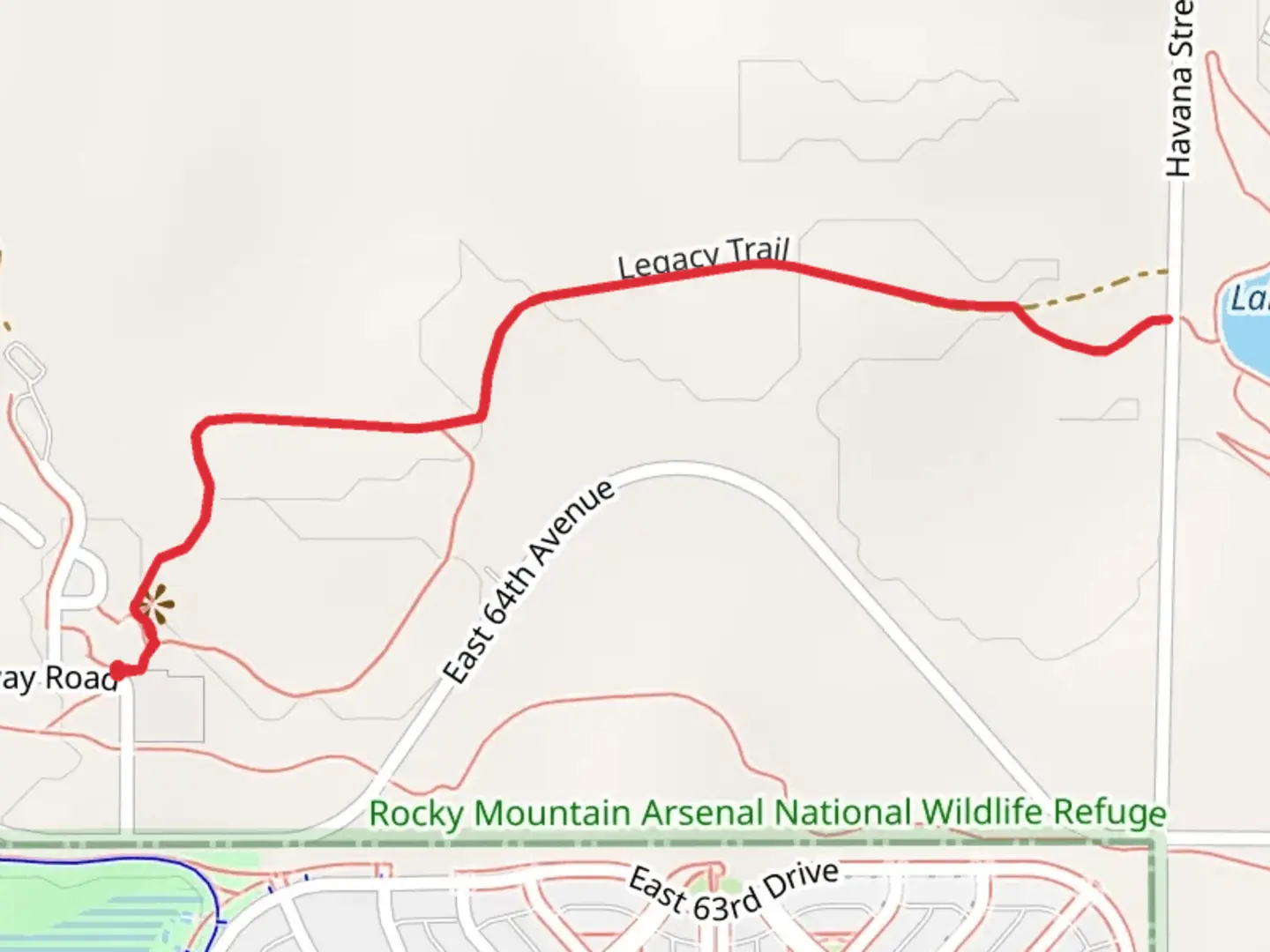 An image depicting the trail Legacy Trail and its surrounding area.