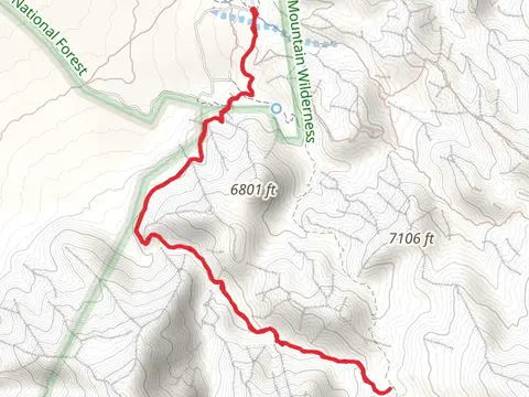 Tightrope and Del Agua Trail