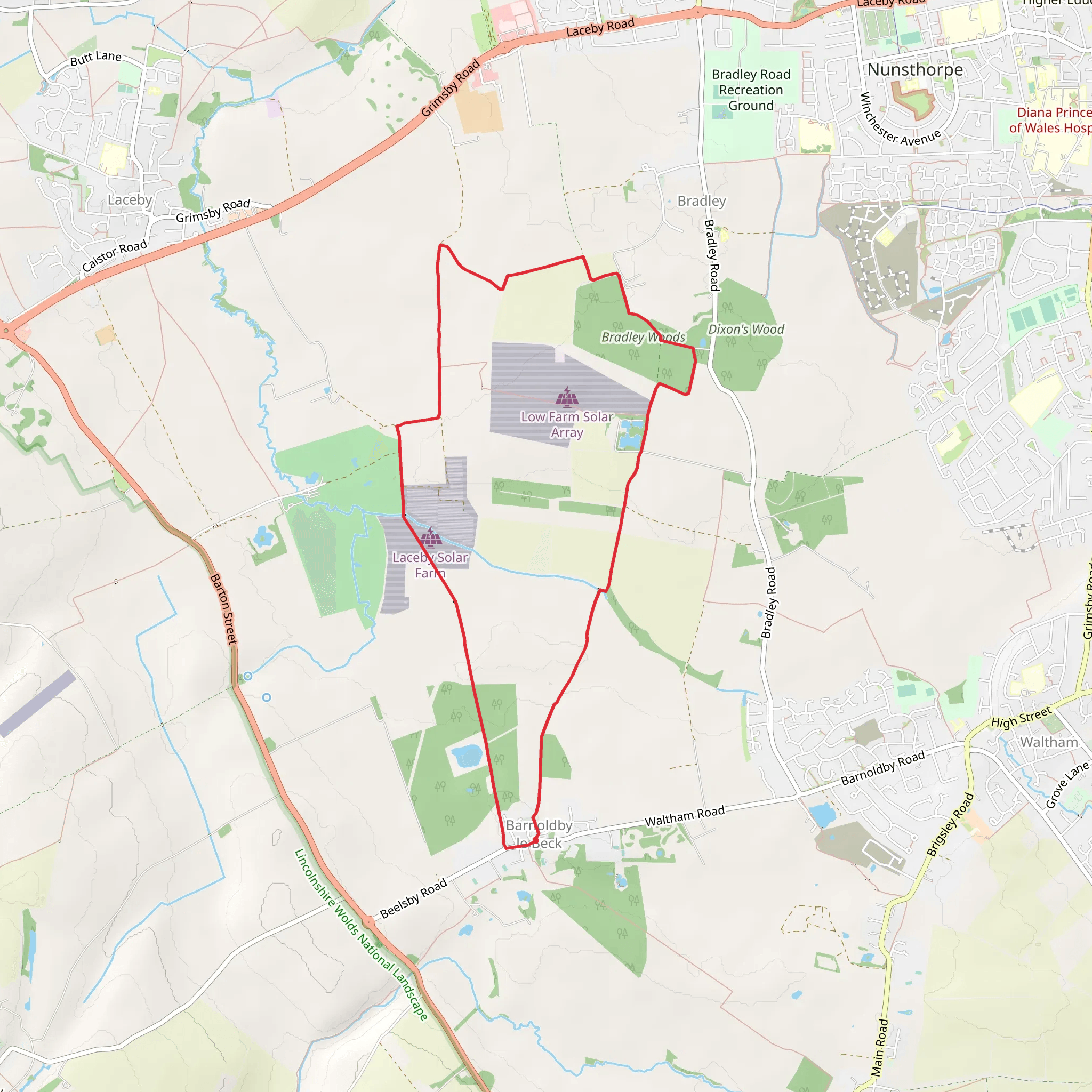 Barnoldby le Beck mobile static map