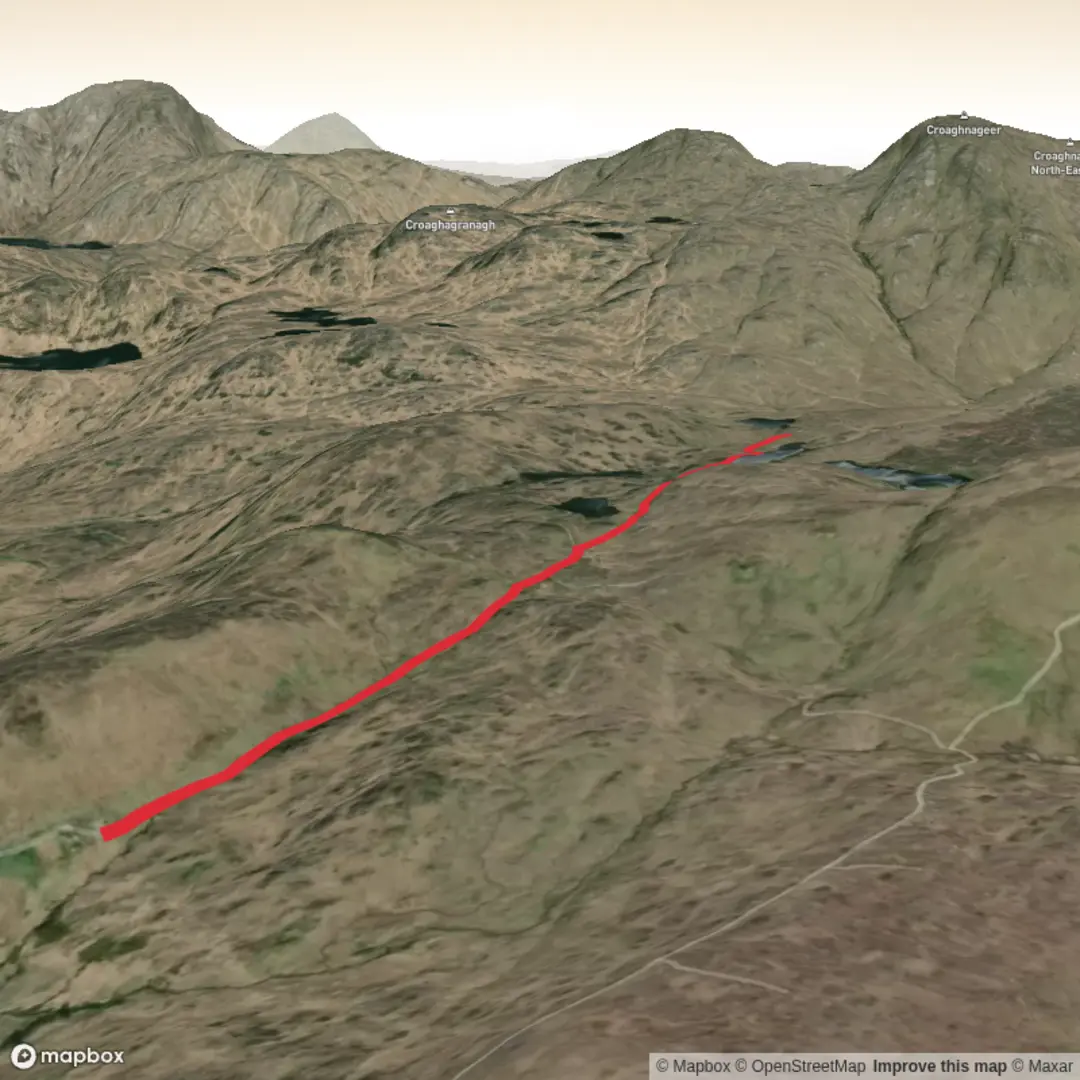 An image depicting the trail Lough Fad and Lough Eske and its surrounding area.