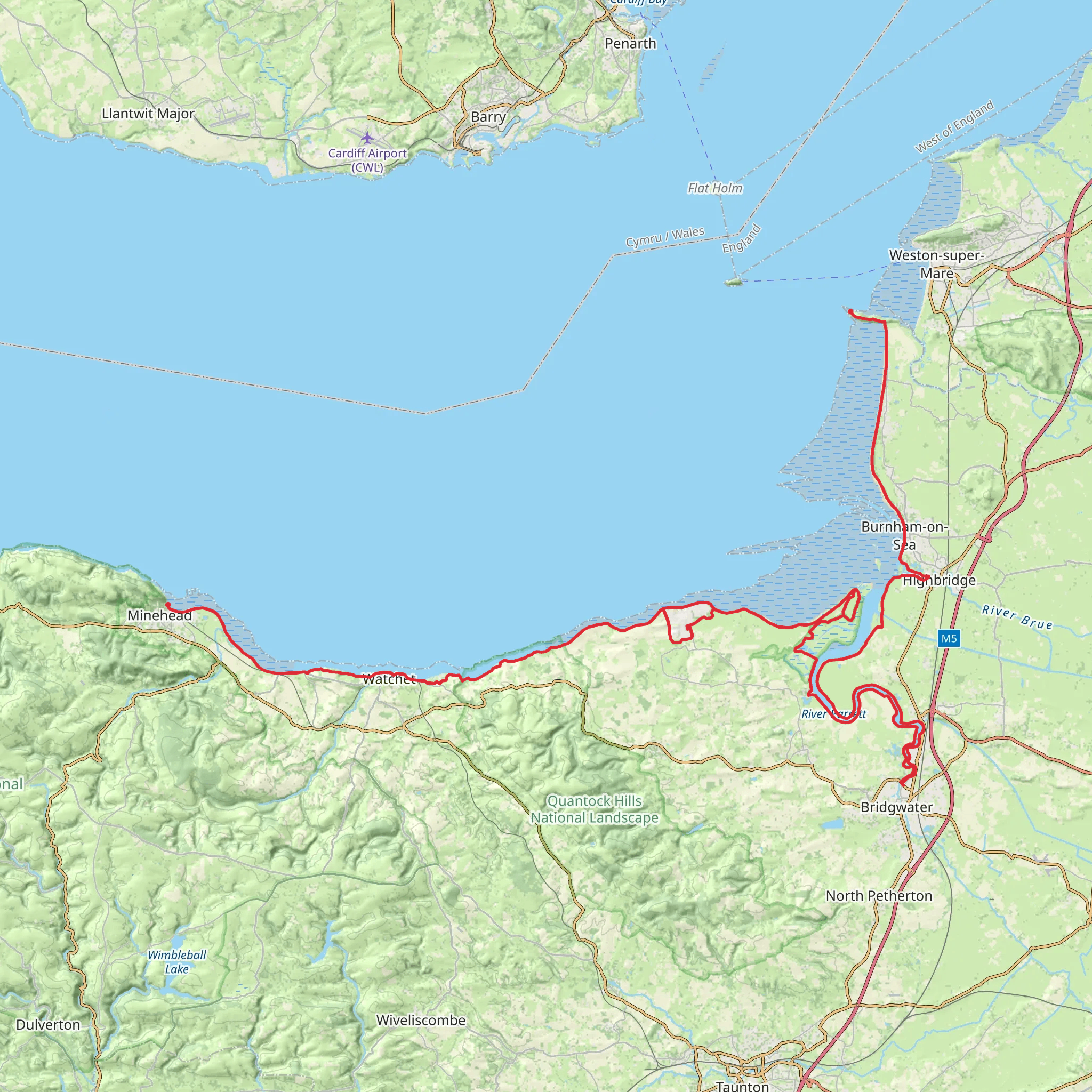 England Coast Paths - Southwest N mobile static map