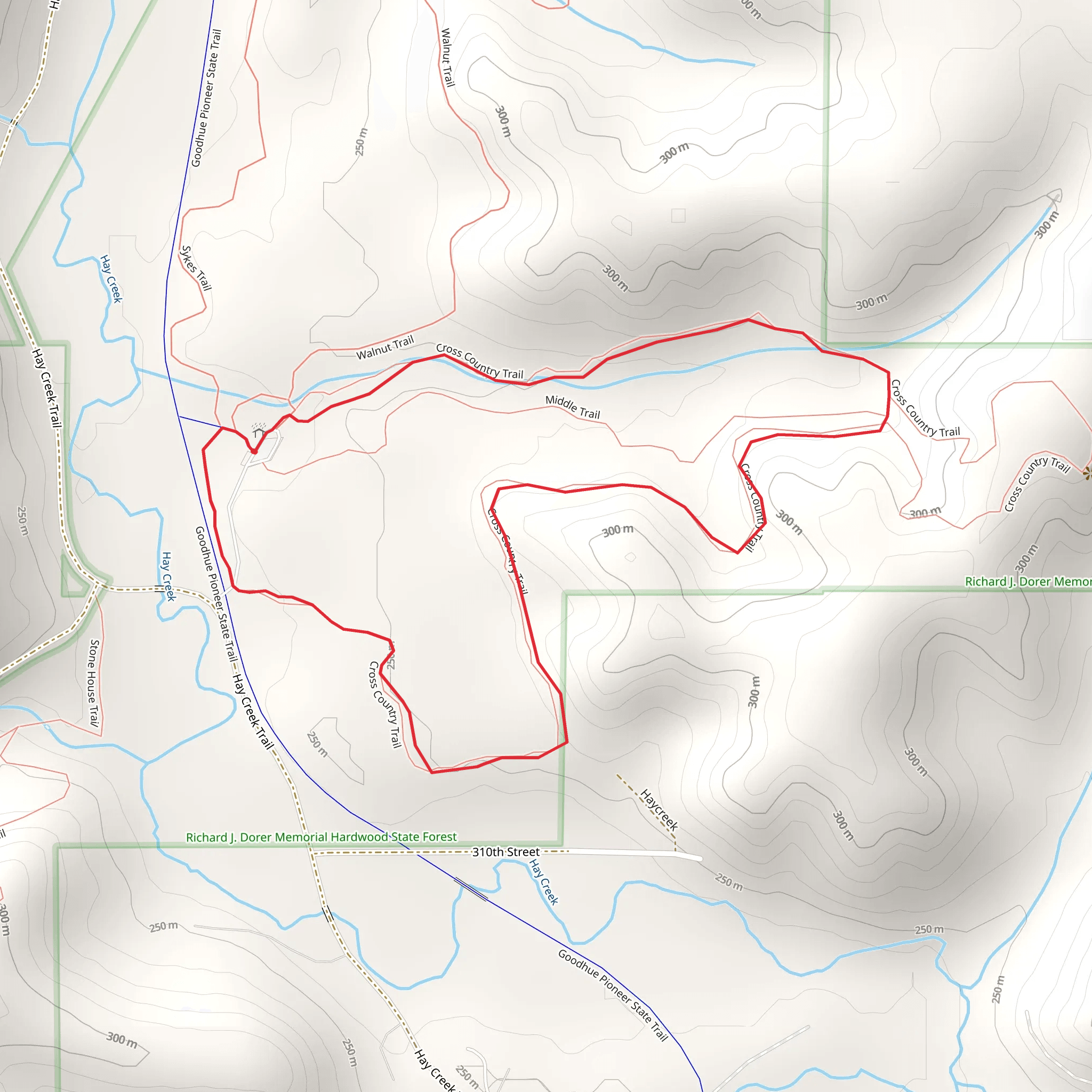 Cross Country Loop Trail mobile static map