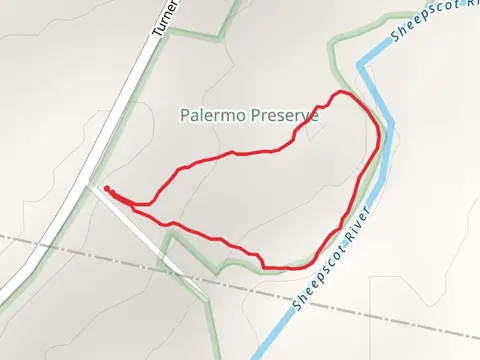 Sheepscot River from Turner Ridge Road Loop