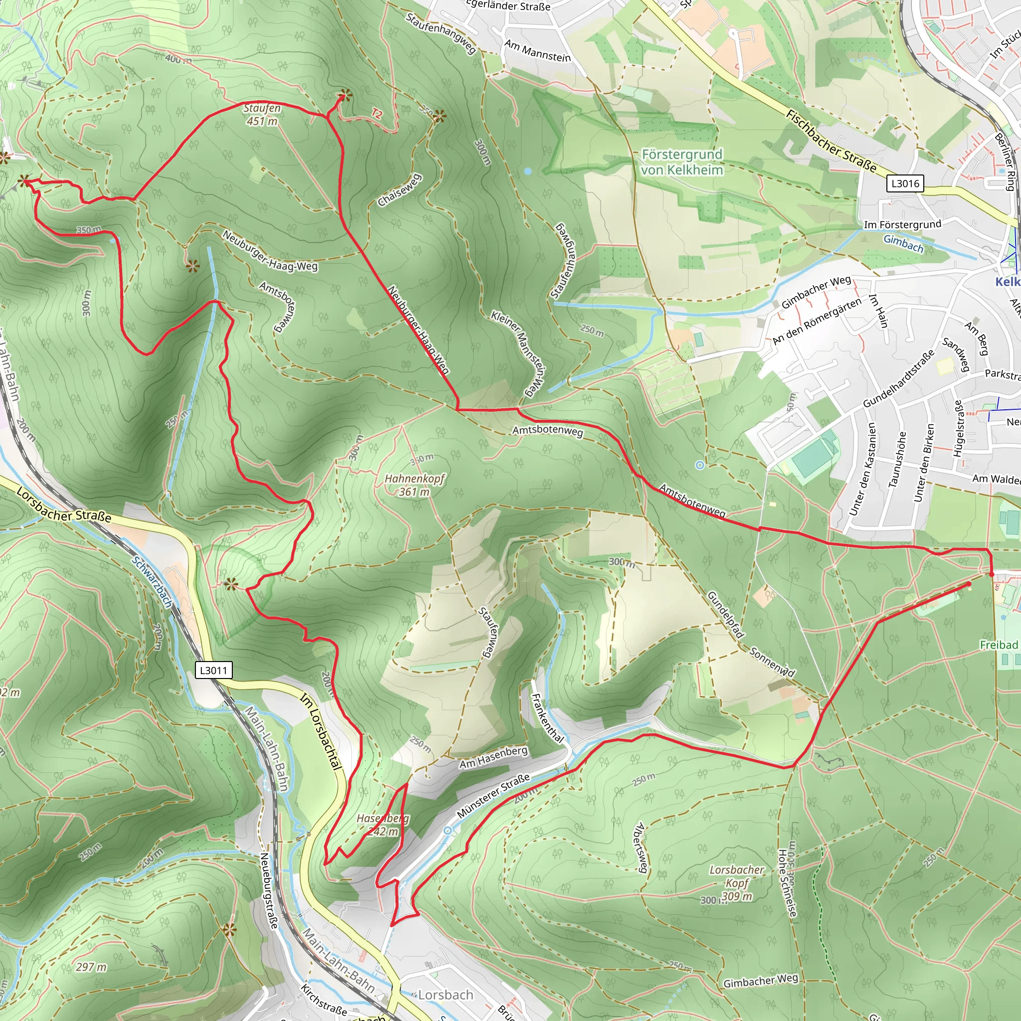 Hesenberg via Taunusklub Route mobile static map