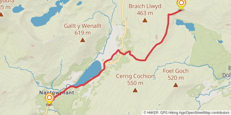 Sumitts Walk in Gwynedd stage 5 Map