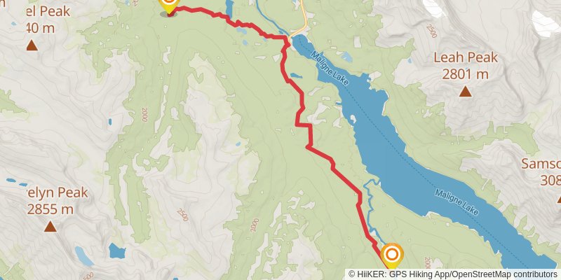Great Divide Trail stage 47 Map