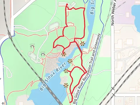 Loop along Big Sioux River