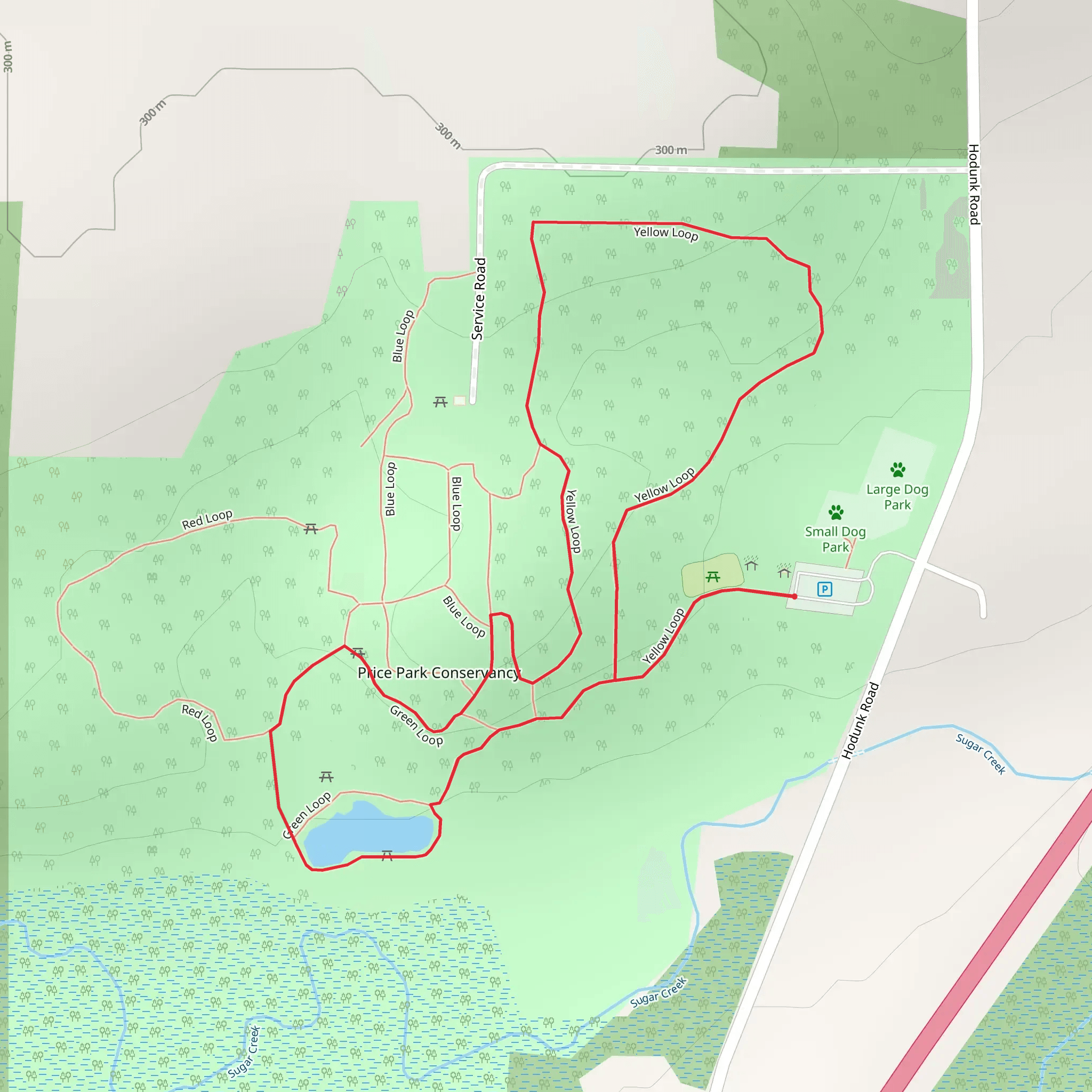 Yellow and Green Loop mobile static map
