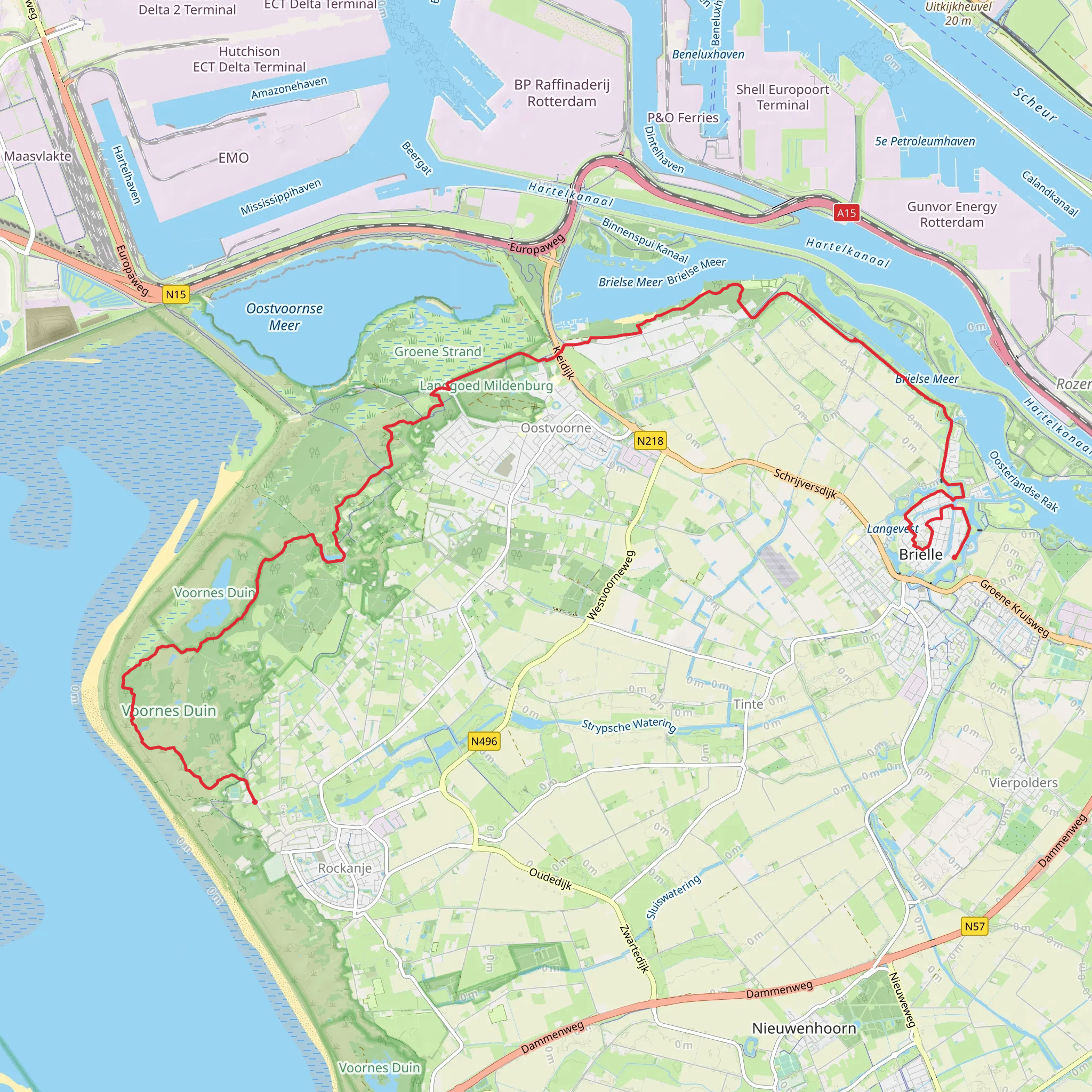 Badhotel to Kaaipoort via Boulevard and Heindijk mobile static map