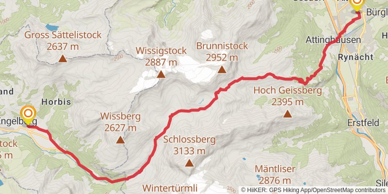 Alpine Pass Route stage 6 Map