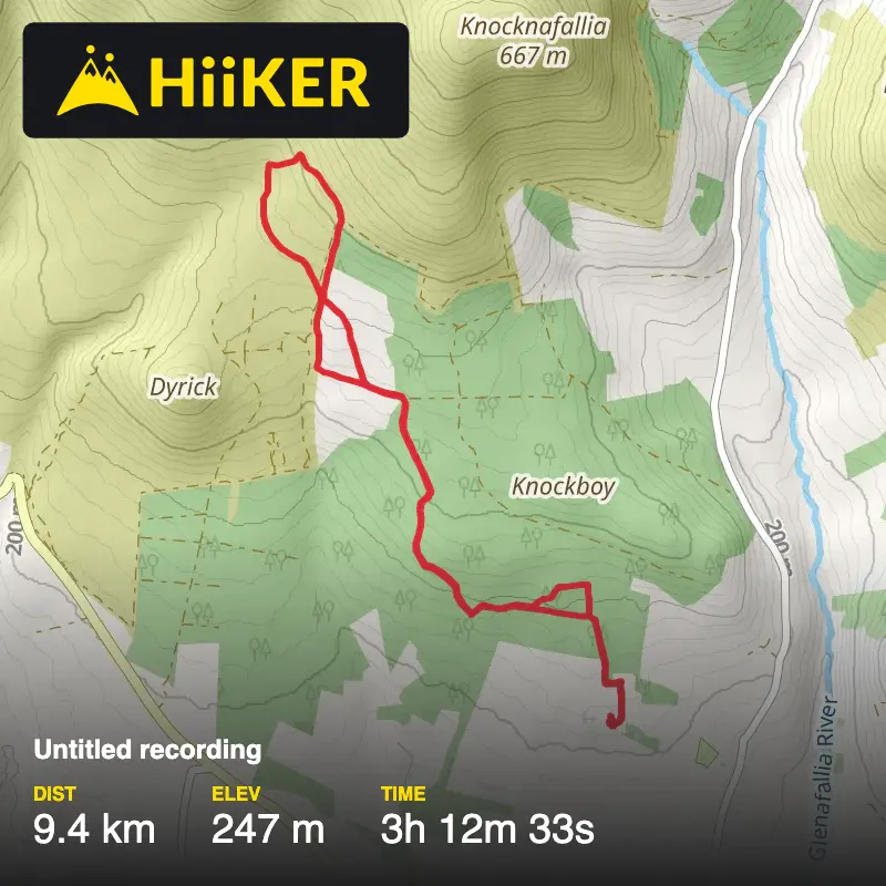 A map preview of the recording Melleray Source.