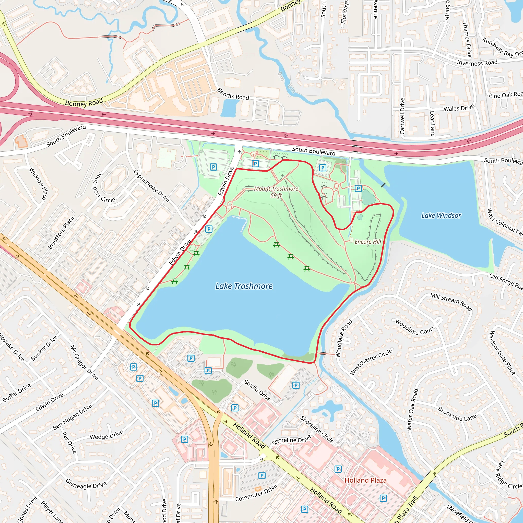 Mount Trashmore Loop mobile static map