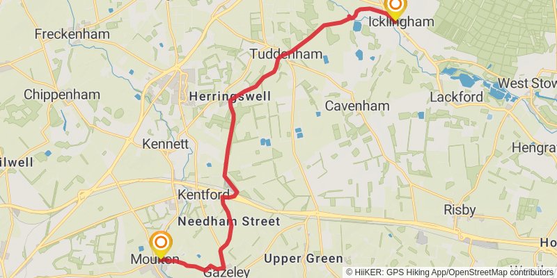 Greater Ridgeway Trail stage 25 Map