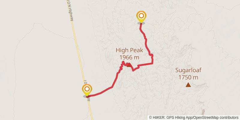 Ultra Pedestrian North Loop stage 90 Map