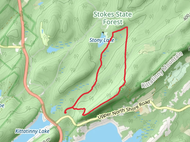 Stony Lake via Coursen Trail and Tower Trail