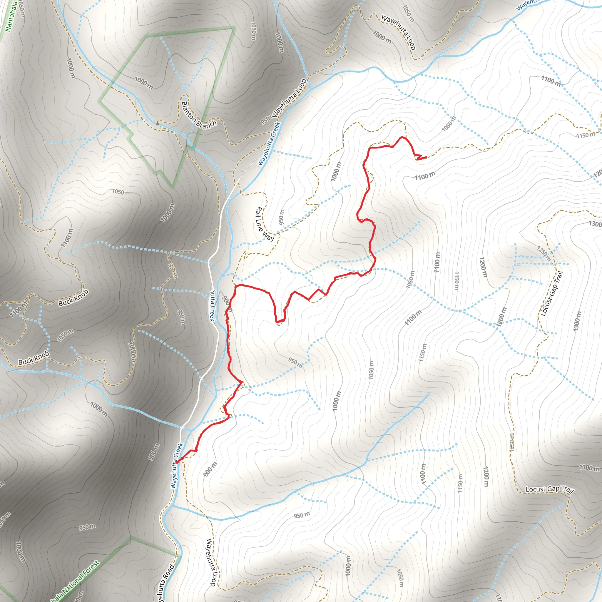 Hemlock Ridge Trail mobile static map