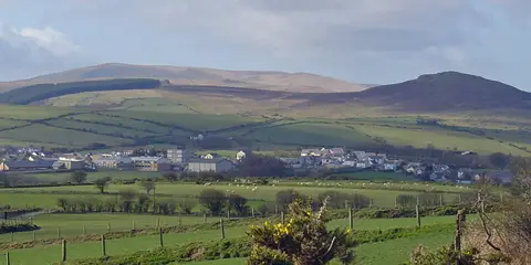 An image depicting the trail The Preseli Ridge along the Golden Road and its surrounding area.