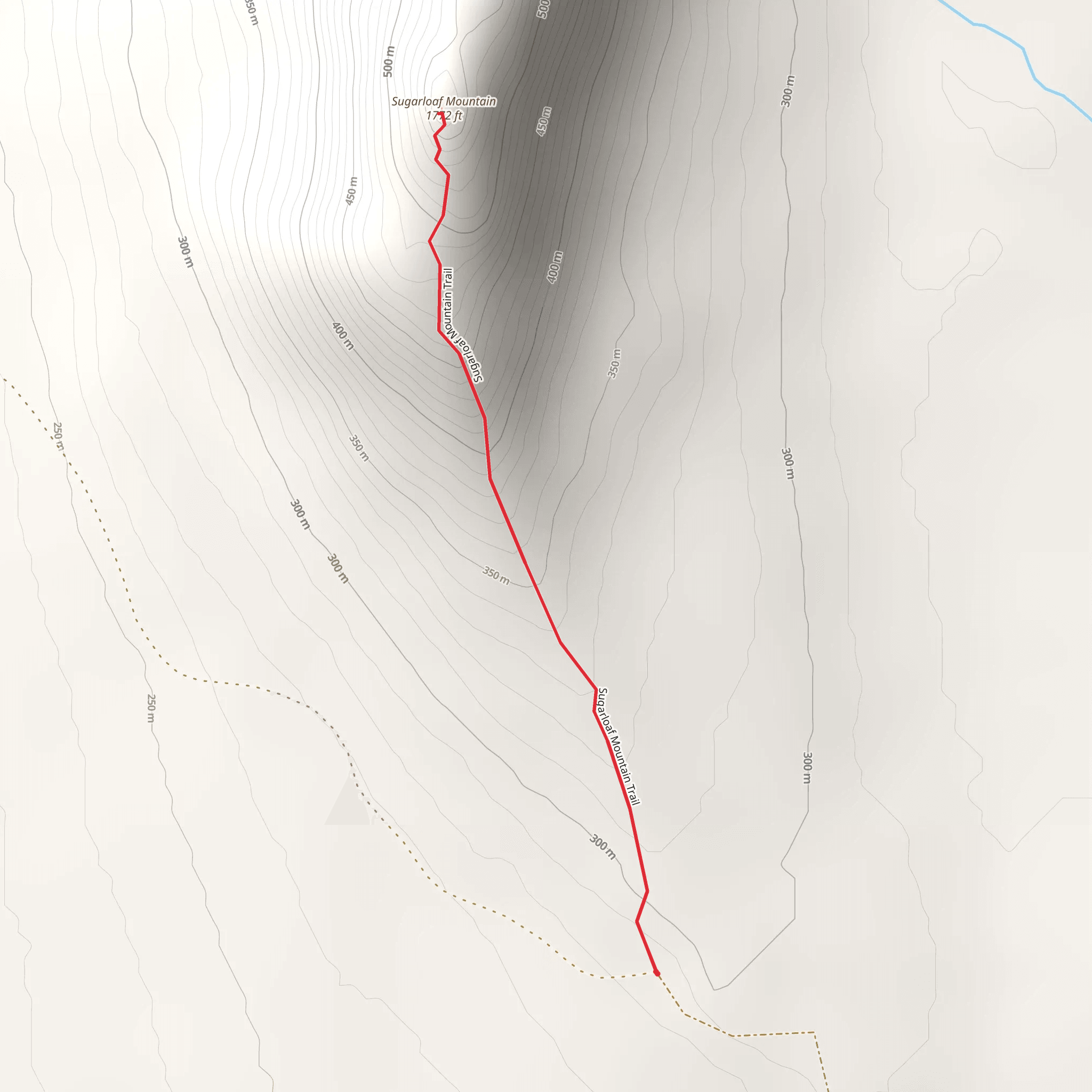 Sugarloaf Mountain Trail mobile static map