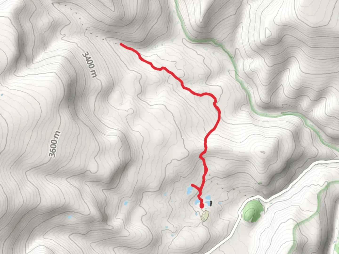 An image depicting the trail Deer Lake and Brush Creek and its surrounding area.