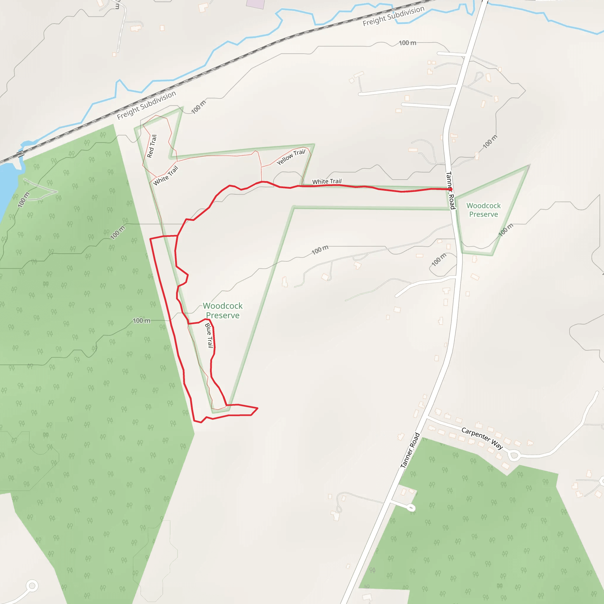 White Trail Loop from Elnora mobile static map