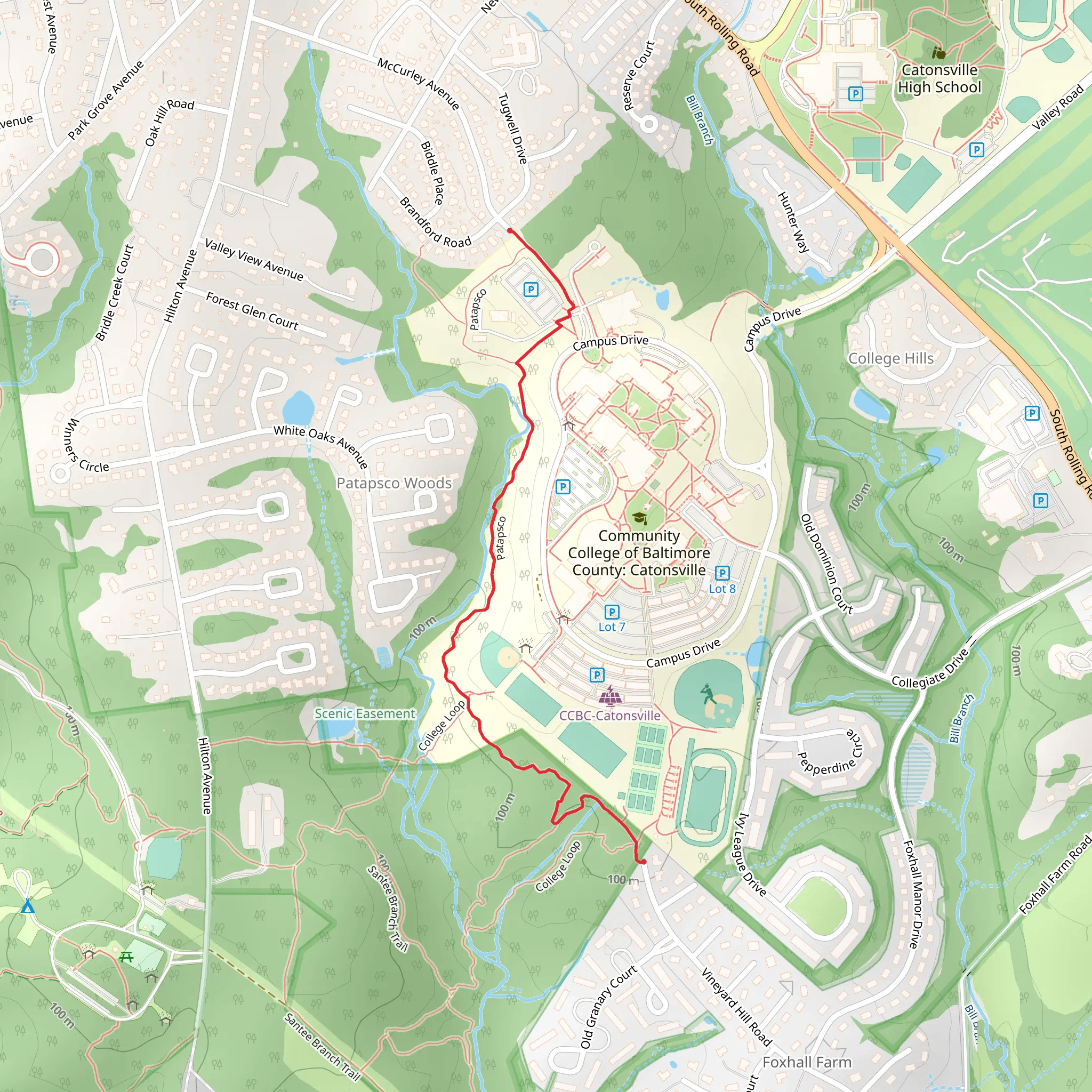 Patapsco mobile static map