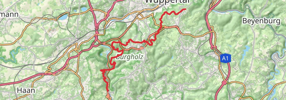 Wupperweg stage 4 Map