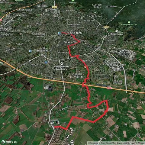Teuge to Apeldoorn via Weteringsebroek Route