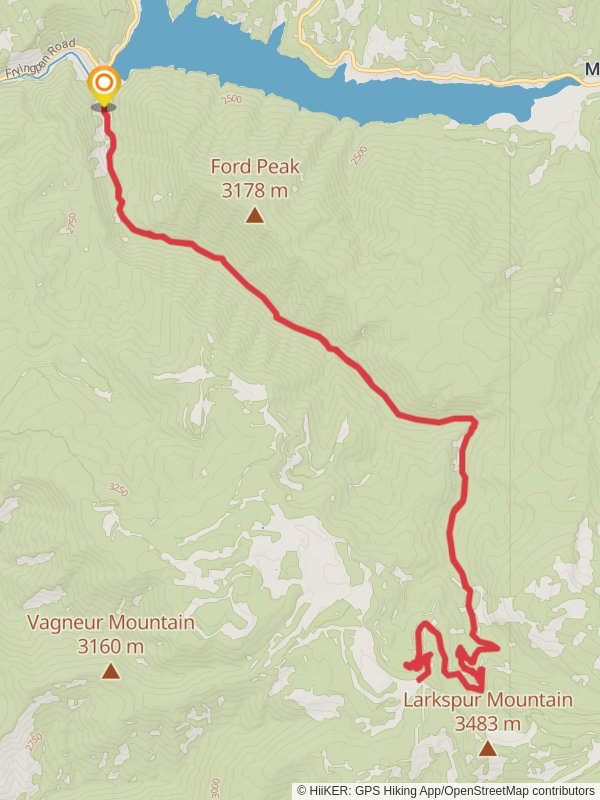 Rocky Fork Trail mobile static map