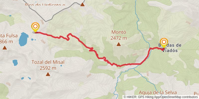 Haute Randonnée Pyrénéenne stage 25 Map