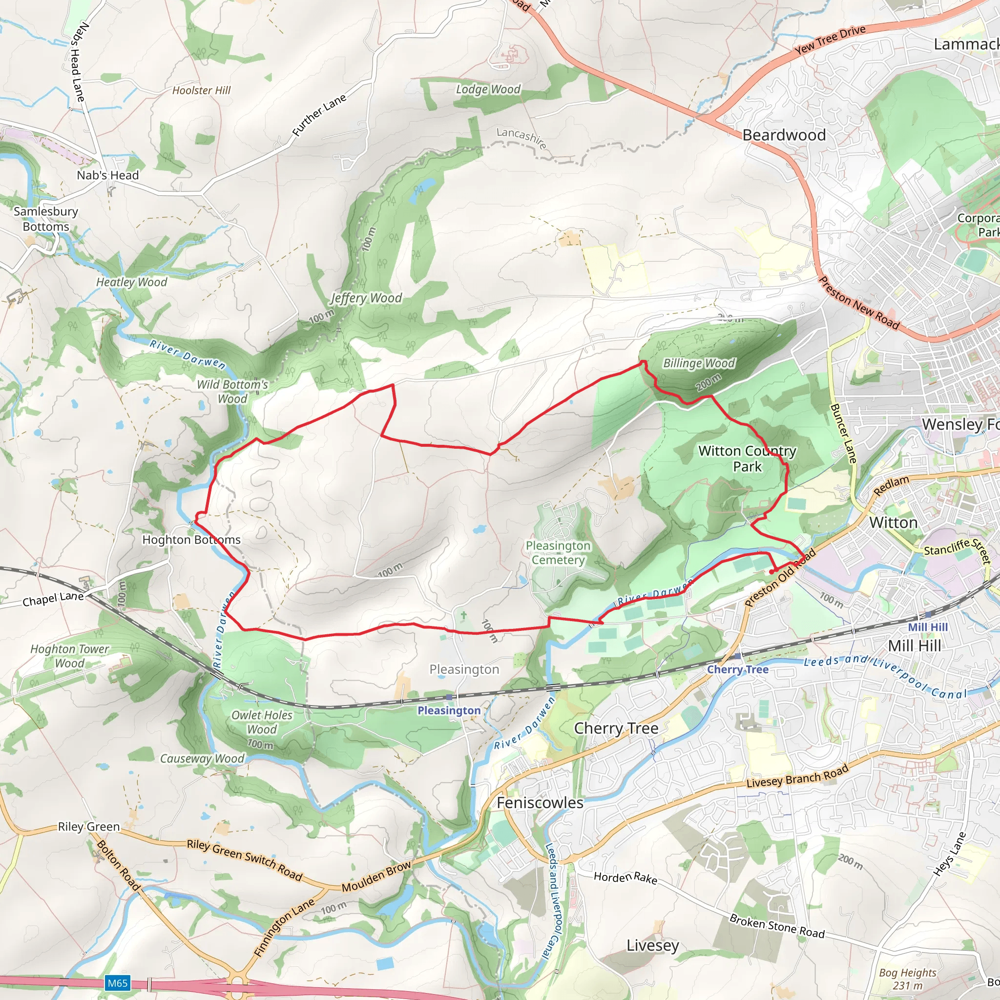 Beamers Trail mobile static map