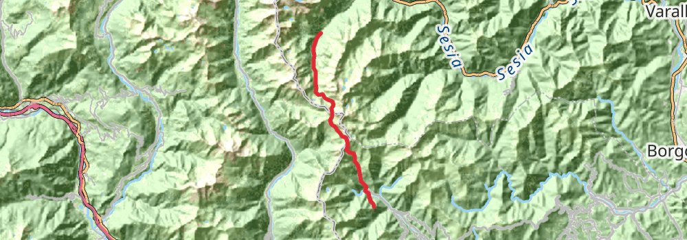 Grande Traversata delle Alpi stage 16 Map