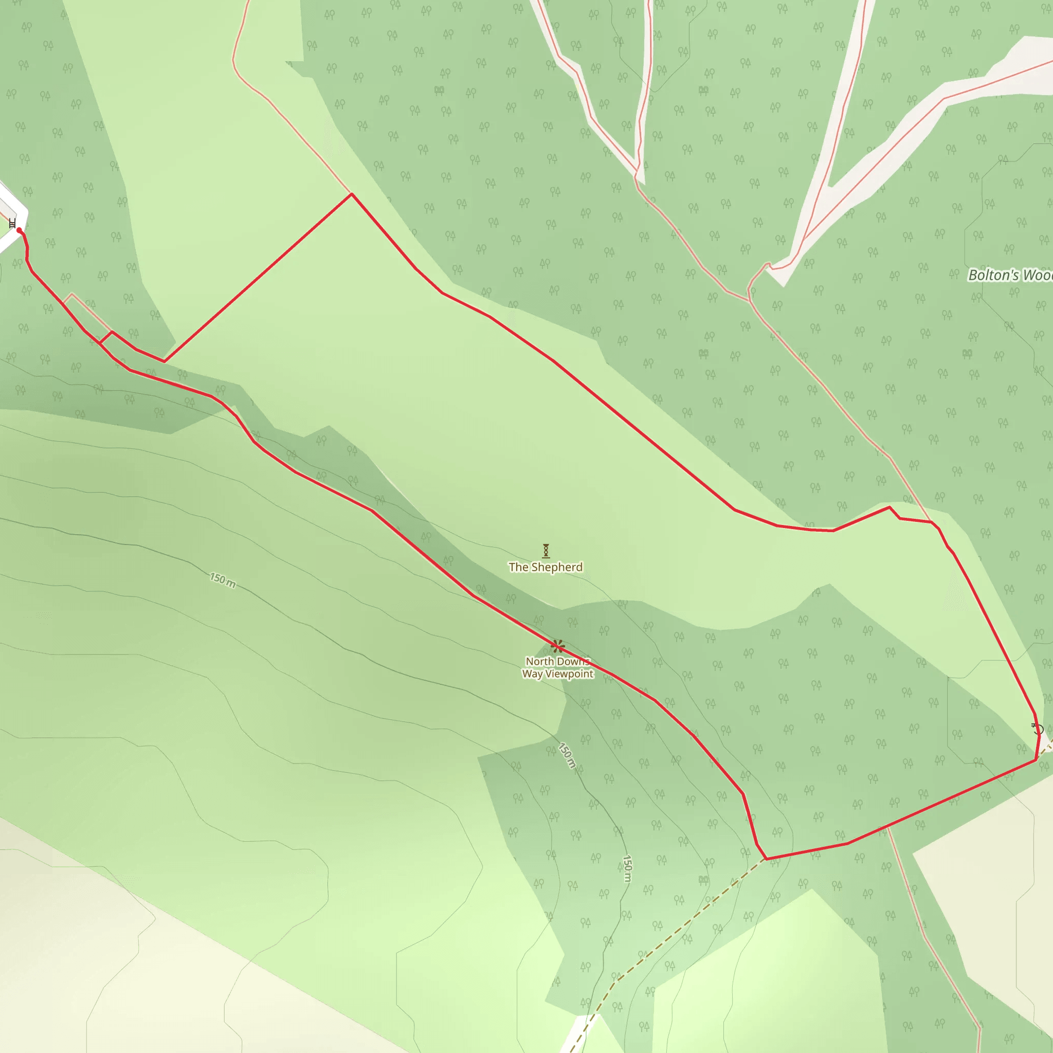North Down Way Viewpoint Loop mobile static map