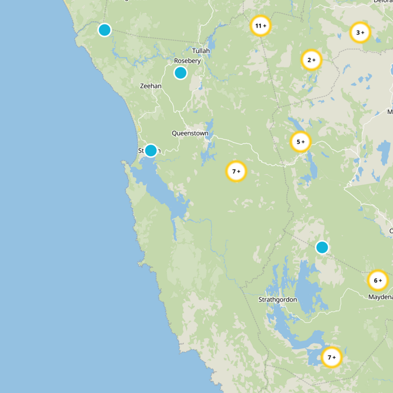 West Coast Static Map