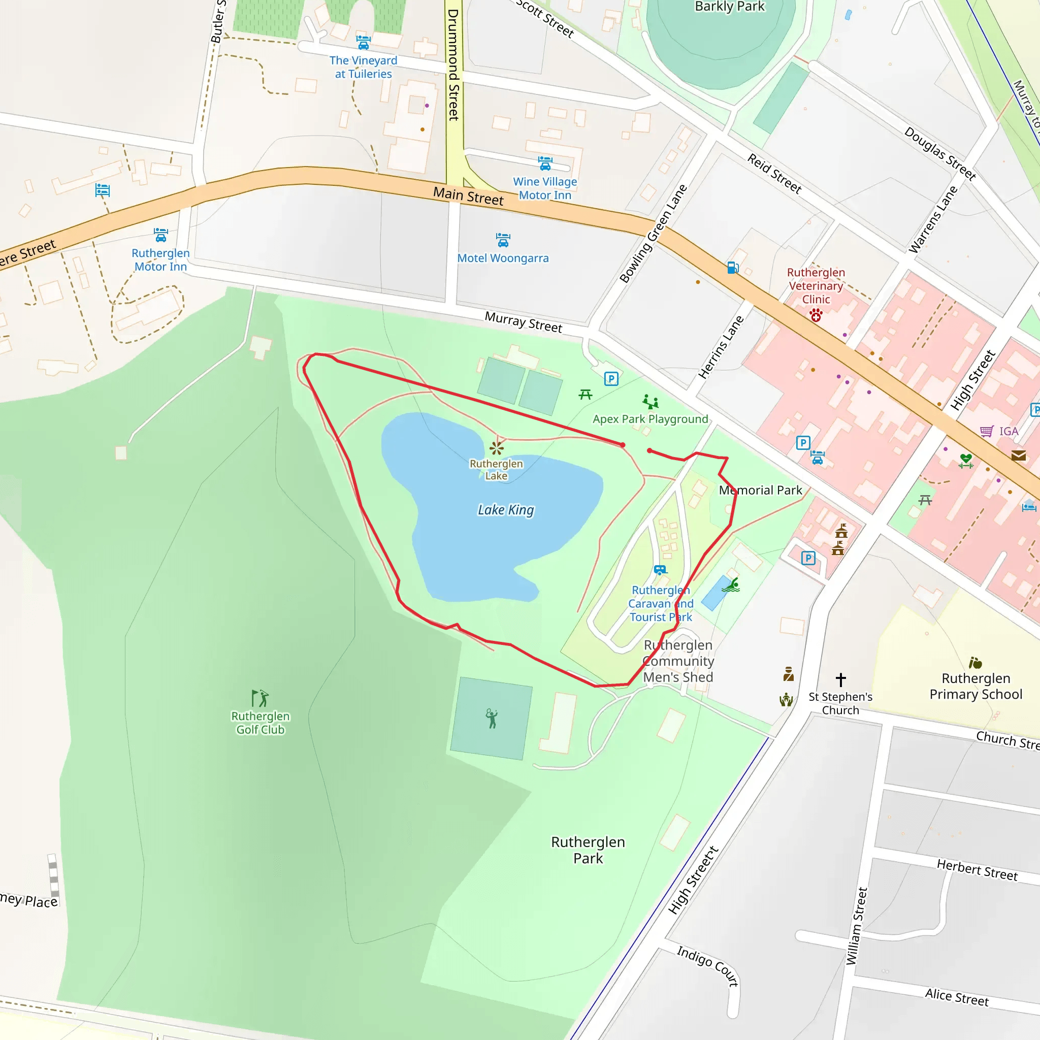 Lake King Walk mobile static map