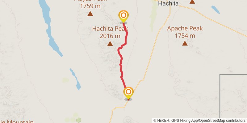 Continental Divide Trail - New Mexico stage 3 Map