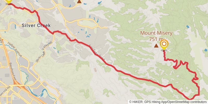 Bay Area Ridge Trail stage 36 Map