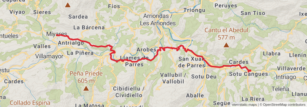 GR 108 Andariega Crossing stage 4 Map