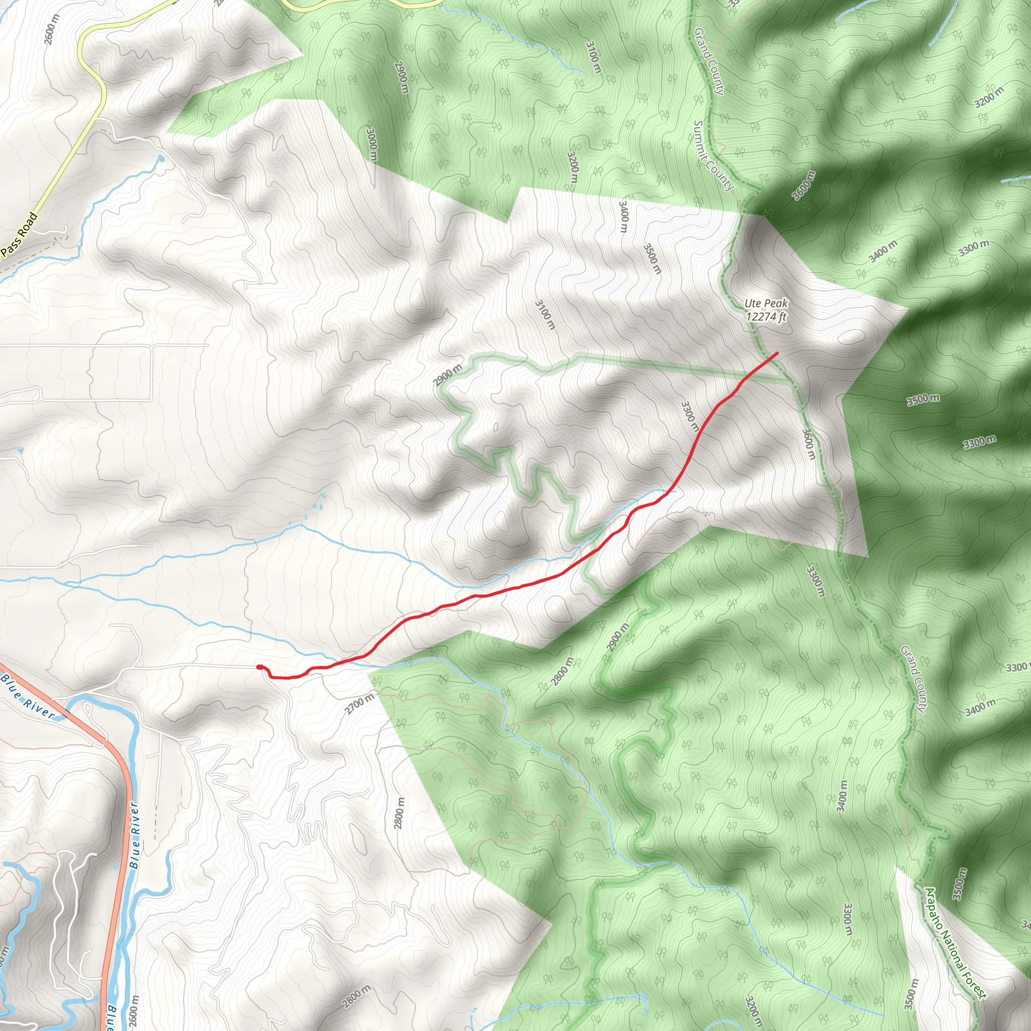 Acorn Creek Trail mobile static map