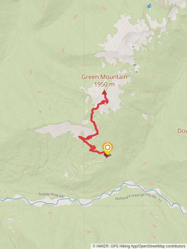 Green Mountain Trail mobile static map